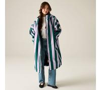 Regatta Womens Cath Kidston Hydrafort Changing Robe L/XL Lilac & Green Candy Stripe