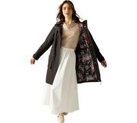 Regatta Womens Cath Kidston Long Waterproof Shell Jacket 18 Black Hackney Rose