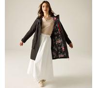 Regatta Womens Cath Kidston Long Waterproof Shell Jacket 12 Black Hackney Rose