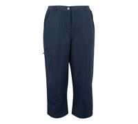 Regatta Womens Chaska III Walking Capri Cropped Trousers - Navy - 20L - Navy - 100% Recycled Polyester
