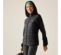 Regatta Women's Clumber Water-Repellent Hybrid Quilted Jacket in Jet Black | Size: 14 Regatta Jet Black 14