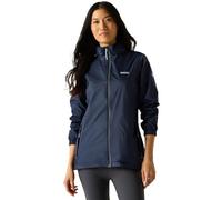 Regatta Womens Corinne IV Waterproof Soft Shell Jacket Pack-Away Hiking Walking Coat 8 Washed Denim