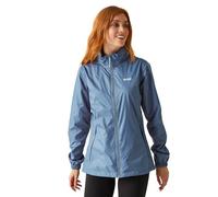Regatta Womens Corinne IV Waterproof Soft Shell Jacket Pack-Away Hiking Walking Coat 8 Washed Denim