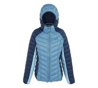 Regatta Womens Dalent Quilted Hooded Jacket - Navy/Coronet Blue - 10 UK - Navy/Coronet Blue - 100% Mixed