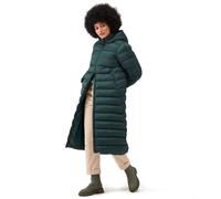 Regatta Womens Elender Longline Padded Hooded Jacket Coat - Green - Size 20 UK