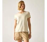 Regatta Women's Elkie V-Neck Short Sleeved T-Shirt in Cream | Size: 20 Regatta Cream 20