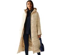 Regatta Women's Eloria Longline Hooded Insulating Quilted Jacket in Cream | Size: 12 Regatta Cream 12