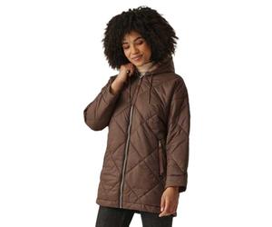 Regatta Womens Emila Padded Jacket - Dark Brown/Warm Taupe - 10