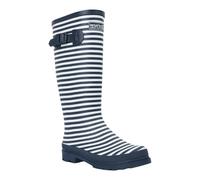 Regatta Womens Fairweather III Contrast Striped Wellington Boots - Navy/White - 3 UK - Navy/White - 100% Mixed