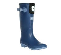 Regatta Womens Fairweather Shine LED Wellington Boots - Slate Blue - 4 UK - Slate Blue - 85% Rubber/15% Cotton