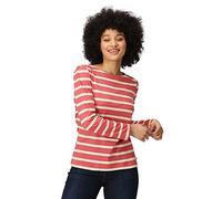 Regatta Womens Federica Lond Sleeve T Shirt with Ruffled Shoulders Red