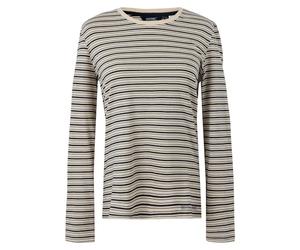 Regatta Womens Federica Long Sleeved T-Shirt Jersey Crew Neck Top Light Vanilla