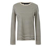 (12 UK, Light Vanilla/Navy) Regatta Womens/Ladies Federica Stripe Long-Sleeved T-Shirt