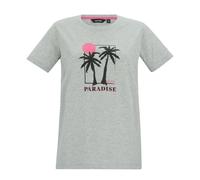 Regatta Womens Filandra VX Paradise Palm T-Shirt - Grey Marl - Grey Marl - 16 UK - 95% Cotton/5% Viscose
