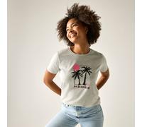 Regatta Women's Filandra IX Short Sleeved Graphic T-Shirt in Grey | Size: 20 Regatta Grey 20