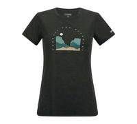 Regatta Womens Fingal Art T-Shirt - Black Marl - 12 UK - Black Marl - 70% Polyester/30% Recycled Polyester
