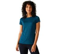 Regatta Womens Fingal Edition Marl T-Shirt Base Layer Quick Dry Sports Top Moroccan Blue