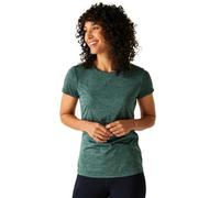 Regatta Womens Fingal Edition Marl T-Shirt Base Layer Quick Dry Sports Top Spruce Green