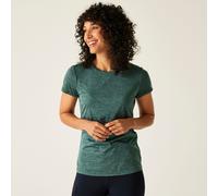 Regatta Womens Fingal Edition Marl T-Shirt Base Layer Quick Dry Sports Top Spruce Green
