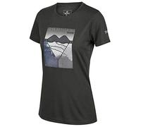 Regatta Women's Fingal V' Quick-Drying Active Short Sleeve Graphic Print T-Shirt/Polo/Vests, Thyme Leaf, 26