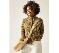 Regatta Womens Frankie 1/2 Zip Printed Fleece, Brown, Size 10, Women Brown