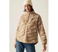 Regatta Women's Frankie Borg Half-Zip Insulating Fleece in Beige | Size: 12 Regatta Beige 12