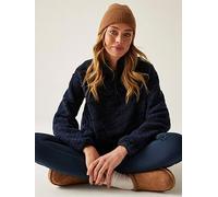 Regatta Womens Frankie Borg 1/2 Zip Fleece, Navy, Size 12, Women Navy