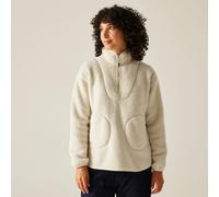 Regatta Frankie Women's Borg Beige Half Zip Jacket, Size: 16 Ladies