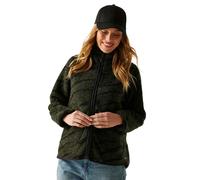 Regatta Womens Frankie Borg Full Zip Fleece: Khaki Black Abstract Prin