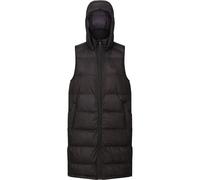 Regatta Womens Ganella Long Padded Hooded Bodywarmer Gilet - Black - Size 8 Regular