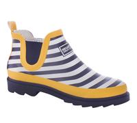 Regatta Womens Harper Low Rise Wellington Boots - Navy/Lemon - 4 UK