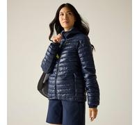 Regatta Jacket Hurden Quilted Water-Repellent Insulated Hooded Blue Size 34 Women
