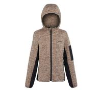 Regatta Womens Kemilia Fleece Jacket - Warm Taupe/Black - 14 UK - Warm Taupe/Black - 90% Polyester/10% Elastane