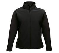 Regatta Womens/Ladies Ablaze Printable Softshell Jacket (10 UK) (Black/Classic Red)