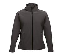 Regatta Womens/Ladies Ablaze Printable Softshell Jacket (12 UK) (Seal Grey/Black)