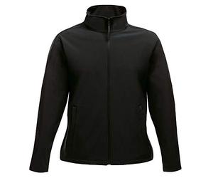Regatta Womens/Ladies Ablaze Printable Softshell Jacket (18 UK) (Black/Black)