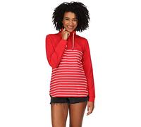 Regatta Womens/Ladies Bayla Striped Button Neck Sweatshirt (10 UK) (Miami Red/White)
