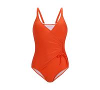 Regatta Womens Baylenne Plain One Piece Swimsuit - Tangerine Tango - 8 UK - Tangerine Tango - 85% Recycled Polyester/15% Elastane