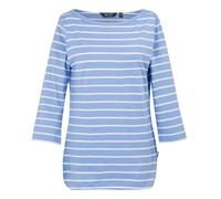 Regatta Women's Bayletta 3/4 Sleeve Top - Hydrangea Blue/White - Hydrangea Blue/White - 8 UK