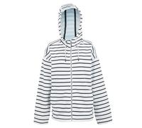 Regatta Womens/Ladies Bayletta II Striped Full Zip Hoodie (White/Navy) - Size 16 UK