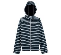 Regatta Womens/Ladies Bayletta II Striped Full Zip Hoodie24 UK Navy/White RG114