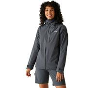 Regatta Womens/Ladies Birchdale II Waterproof Jacket (Black/Seal Grey) - Size 16 UK