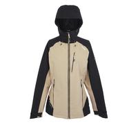 Regatta Womens/Ladies Birchdale Shell Waterproof Jacket (Warm Taupe/Black) material_polyester - Size 18 UK