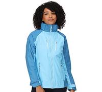 Regatta Womens/Ladies Calderdale IV Waterproof Jacket (16 UK) (Ethereal/Vallarta Blue)
