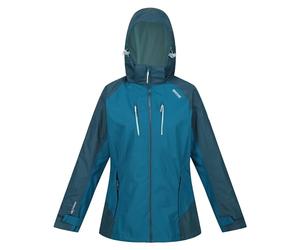 Regatta Womens/Ladies Calderdale IV Waterproof Jacket (8 UK) (Gulfstream/Reflecting Lake)