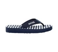 Regatta Womens/Ladies Catarina Striped Flip Flops (Navy/White) - Size UK 5