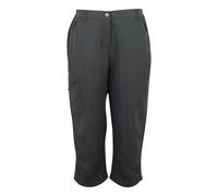 Regatta Womens/Ladies Chaska III Walking Capri Cropped Trousers - Seal Grey - 12L - Seal Grey - 100% Recycled Polyester