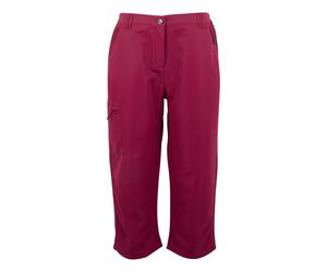 Regatta Womens/Ladies Chaska III Walking Capri Cropped Trousers (Beaujolais) - Red - Size 20 Long