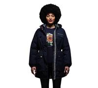 Regatta Womens/Ladies Christian Lacroix Cailar Logo Longline Waterproof Jacket (10 UK) (Navy Marl)