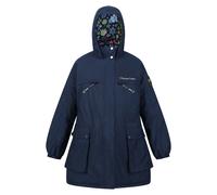 Regatta Womens/Ladies Christian Lacroix Cailar Logo Longline Waterproof Jacket (Navy Marl) - Size 16 UK